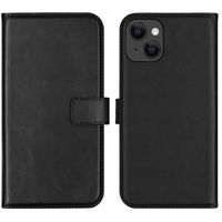 Selencia Étui portefeuille en cuir véritable Apple iPhone 13 - Noir