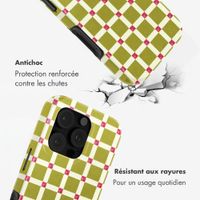 Selencia Coque arrière Vivid avec MagSafe Apple iPhone 16 Pro - Check This Olive