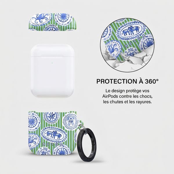 Burga Coque rigide  Apple AirPods 1 / 2 - Taverna