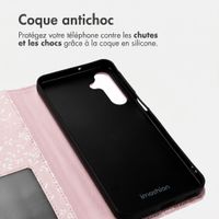 imoshion Étui de télephone portefeuille Design Samsung Galaxy A16 - Pink Bazaar Flowers