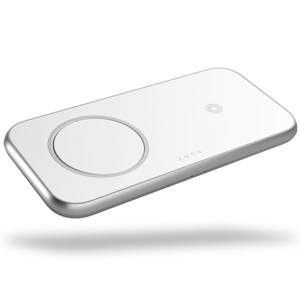 Zens Chargeur sans fil 3-en-1 en aluminium - Chargeur sans fil pour iPhone, Apple AirPods et iPad - Compatible avec MagSafe et Qi2 - Puissance - 45W
