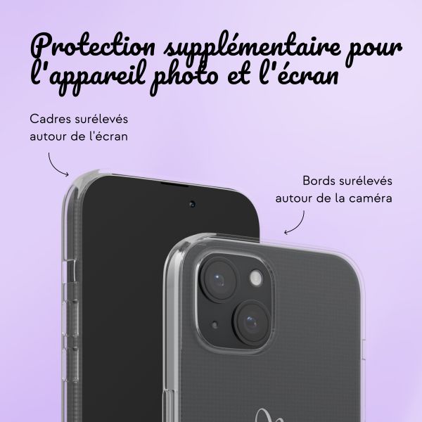 Coque avec votre propre photo et/ou texte Apple iPhone 15 - Sierlijk hartje