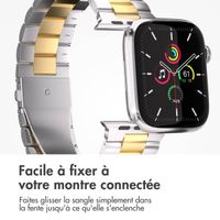 imoshion Bracelet acier Apple Watch | 44/45/46/49 mm - Argent & Or