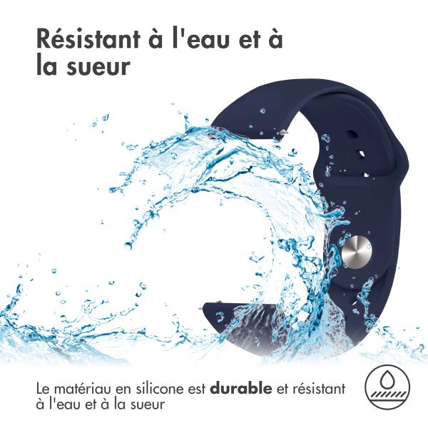 imoshion Bracelet sport en silicone  - Connexion universelle 20 mm - Bleu foncé