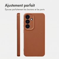 imoshion Coque arrière Texture Samsung Galaxy S25 - Marron