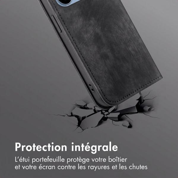 imoshion Étui de téléphone portefeuille Slim Xiaomi Redmi Note 17 Pro Max - Noir