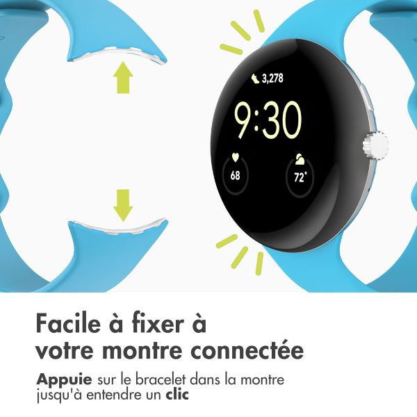 imoshion Bracelet en silicone⁺ Google Pixel Watch 3 / 4 (45 mm) - Taille L - Bleu