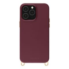 Selencia Coque arrière Rivièra avec MagSafe avec crochets amovibles Apple iPhone 13 Pro - Choco Brown