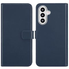 Selencia Étui portefeuille en cuir véritable Samsung Galaxy A26 - Bleu