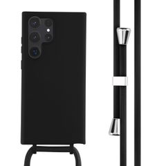 imoshion Coque en silicone avec cordon Samsung Galaxy S23 Ultra - Noir