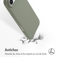 Accezz Coque Liquid Silicone avec MagSafe Apple iPhone Air - Cooper Green