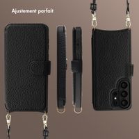 Selencia Étui Riva avec MagSafe et cordon de téléphone Samsung Galaxy S26 Ultra - Noir