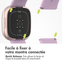 imoshion Bracelet silicone Fitbit Versa / Versa 2 / Versa Lite - Taille L - Rose Poudré