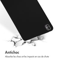 Accezz Coque Liquid Silicone avec porte-stylet Apple iPad Pro 13 (2025) M5 / (2024) M4 - Noir