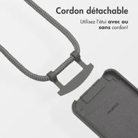 imoshion Coque arrière Color avec cordon amovible et MagSafe Apple iPhone 17e / 16e - Black Coffee
