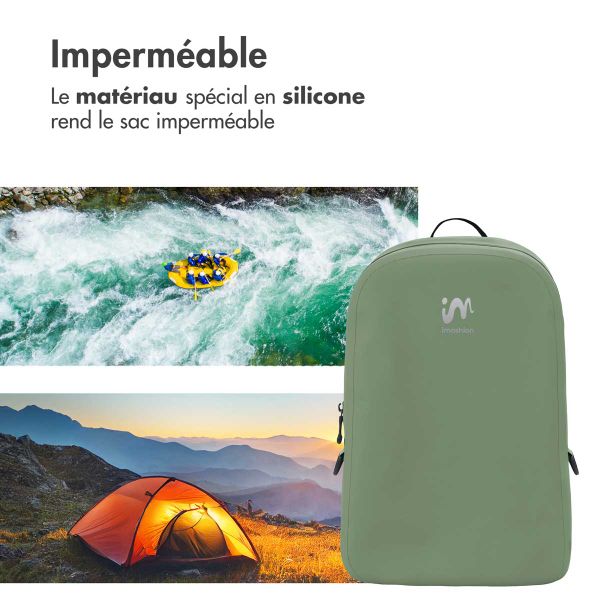 imoshion Sac à dos Hermétique et Étanche 10L - Petit - Vert armée