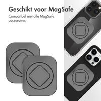 Accezz EasyLock Support de téléphone de voiture - Avec coque Apple iPhone 15 Pro - Grille de ventilation - Rotation à 360 degrés - Noir