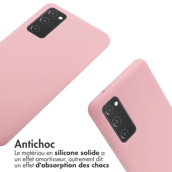 imoshion Coque en silicone avec cordon Samsung Galaxy S20 FE - Rose