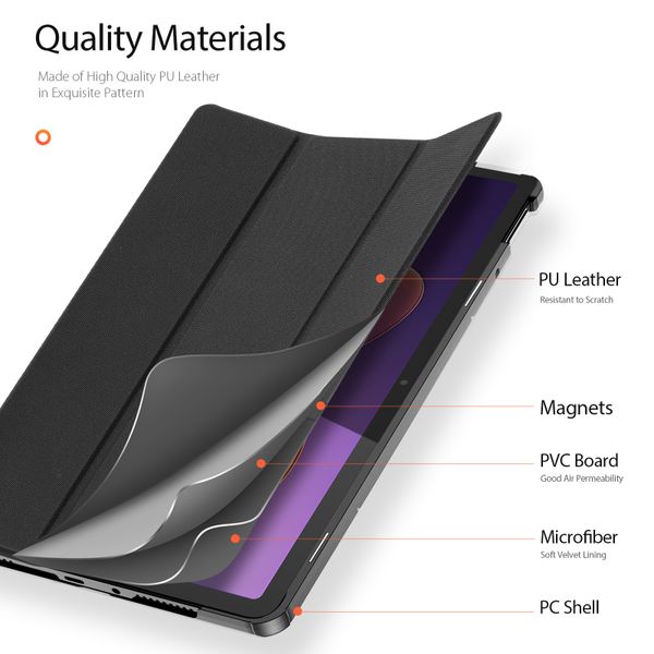 Dux Ducis Coque tablette Domo Xiaomi Redmi Pad 2 - Noir