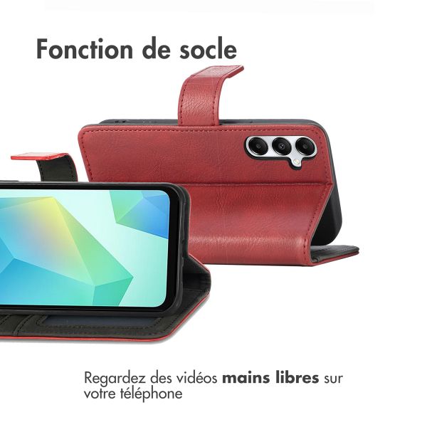 imoshion Étui de télephone portefeuille de luxe Samsung Galaxy A17 (5G) / (4G) - Rouge