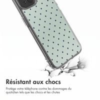 imoshion Coque Design Apple iPhone 15 - Polka Dot Mintgroen
