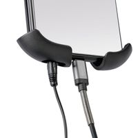 Lampa Support de téléphone Smart Flow pour scooter - Rotation à 360° - Fixation sur rétroviseur et pare-brise - Noir