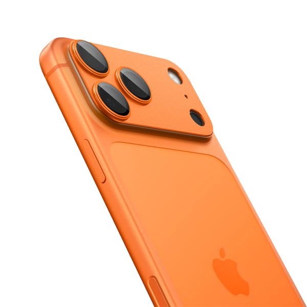Spigen GLAStR EZ Fit Optik protection caméra pour Apple iPhone 17 Pro Max - Orange