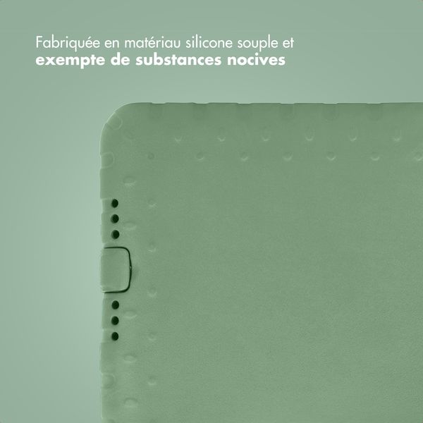 imoshion Coque kidsproof avec poignée Apple iPad 6 (2018) 9.7 pouces / iPad 5 (2017) 9.7 pouces - Olive Green
