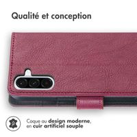 imoshion Étui de télephone portefeuille de luxe Samsung Galaxy A36 - Bordeaux