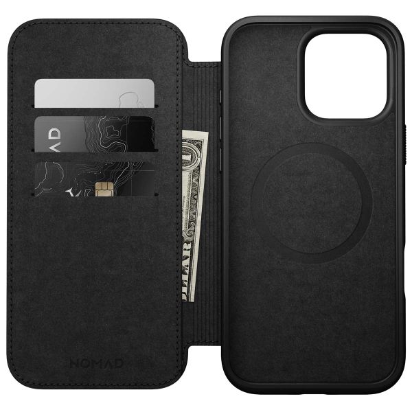 Nomad Étui de télephone portefeuille Modern Leather Folio Apple iPhone 16 Pro Max - English Tan