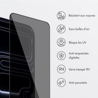 Accezz Protection d'écran en verre trempé avec filtre de confidentialité + Applicateur Apple iPhone 17 Pro