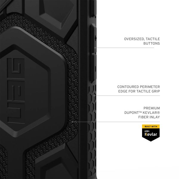 UAG Coque arrière Monarch Pro Apple iPhone 16 Plus - Kevlar Black