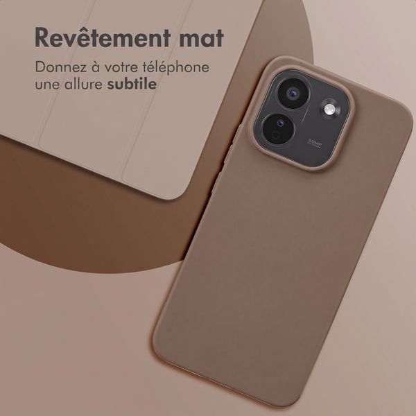 imoshion Coque Couleur Xiaomi Redmi Note 17 Pro Max - Marron