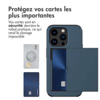 imoshion Coque arrière avec porte-cartes Apple iPhone 15 Pro - Bleu foncé