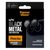 PanzerGlass Hoops Optic Rings Protection caméra Apple iPhone Duo - Noir