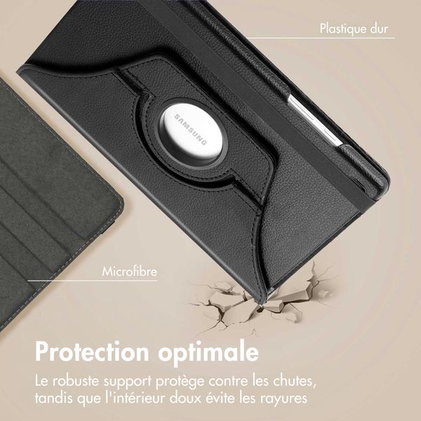 imoshion Coque tablette rotatif à 360° Samsung Galaxy Tab A11 / A9 8.7 pouces - Noir