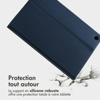 Accezz Coque tablette Classic Samsung Galaxy Tab A9 Plus - Bleu foncé