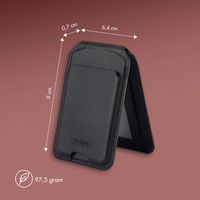Accezz Portefeuille en cuir avec support - Compatible avec MagSafe et Qi2 - Onyx Black