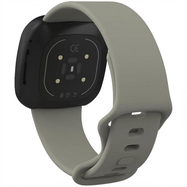 imoshion Bracelet silicone Fitbit Versa 4/ 3 / Sense (2) - Gris foncé