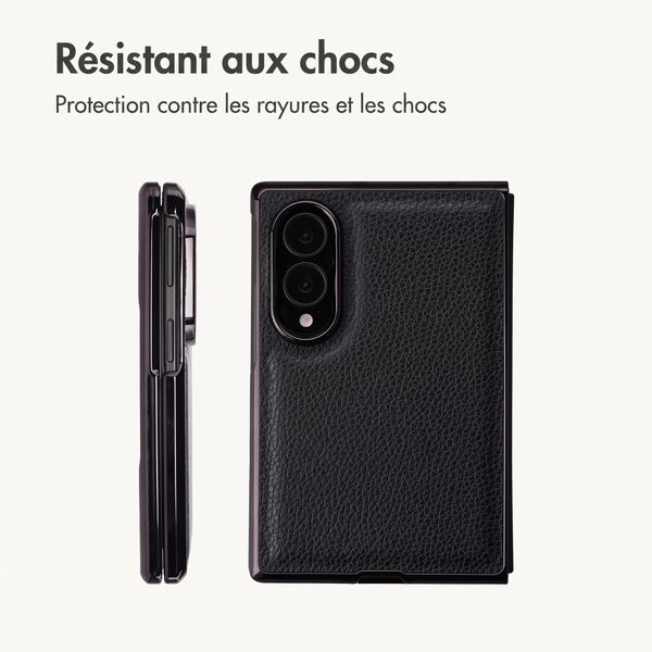 imoshion Backcover en cuir synthétique Samsung Galaxy Z Fold 8 - Noir