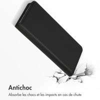 Accezz Étui de télephone Slim Folio en cuir de qualité supérieure Samsung Galaxy S22 Plus - Noir