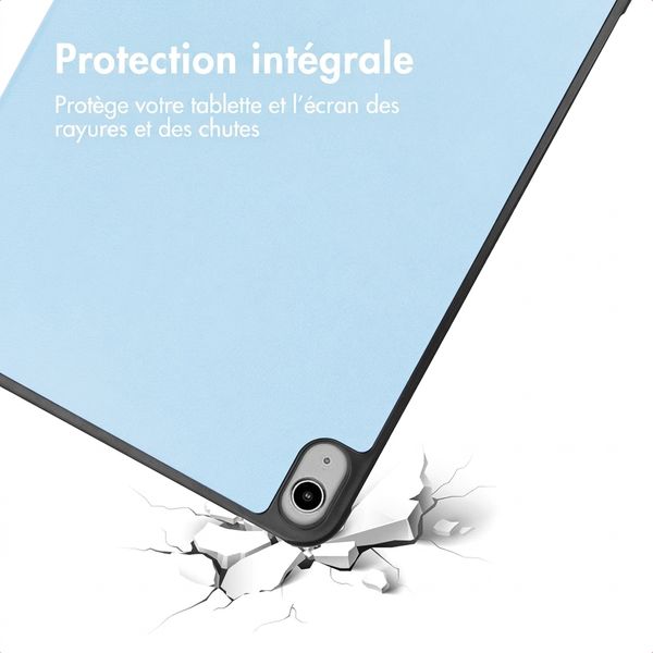 imoshion Coque tablette Trifold Apple iPad 11 (2025) 11 pouces A16 / iPad 10 (2022) 10.9 pouces - Bleu clair