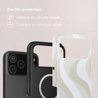 Selencia Coque arrière Vivid avec MagSafe Apple iPhone 18 Pro Max / 17 Pro Max - Desert Waves Beige