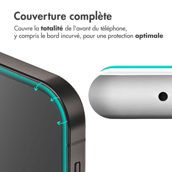 Accezz Protection d'écran en verre trempé avec applicateur Apple iPhone 15 Plus