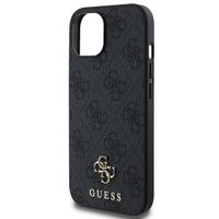 Guess Coque 4G Metal Logo MagSafe Apple iPhone 15 - Noir