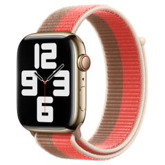 Apple Bracelet Sport Loop Apple Watch | 44/45/46/49 mm - Pink Pomelo/Tan