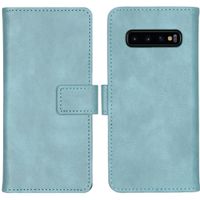 imoshion Étui de télephone portefeuille de luxe Samsung Galaxy S10 - Bleu clair