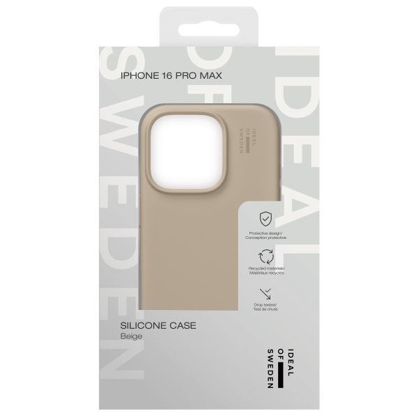 iDeal of Sweden Coque Silicone Apple iPhone 16 Pro Max - Beige