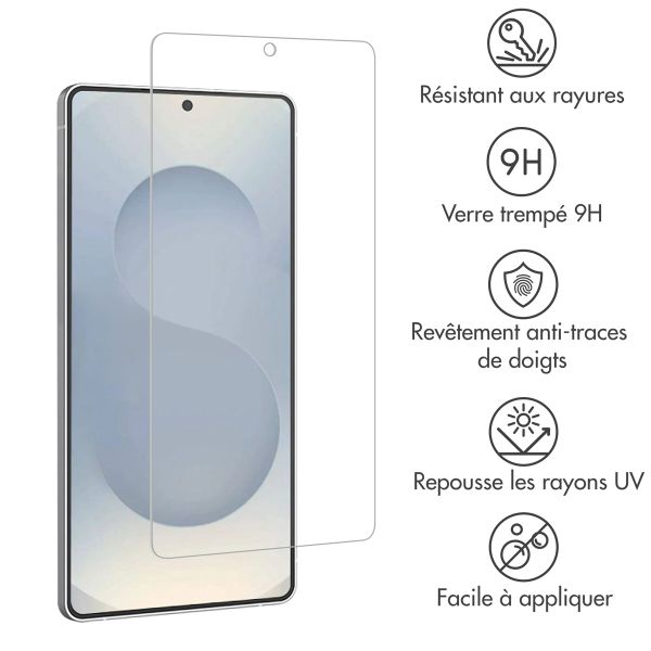 Accezz Protection d'écran en verre trempé 2-pack Samsung Galaxy S25 Edge