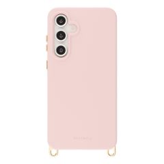 Selencia Coque arrière Rivièra avec MagSafe avec crochets amovibles Samsung Galaxy S24 FE - Sorbet Pink